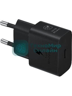 Сетевое зарядное устройство Samsung EP-T2510 25W Type-C черный + cable