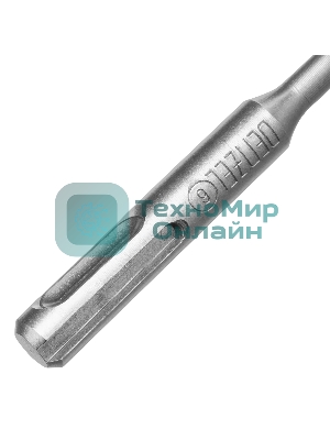 Бур по бетону Denzel цельная крестовая пластина, 6x215 мм, SDS PLUS