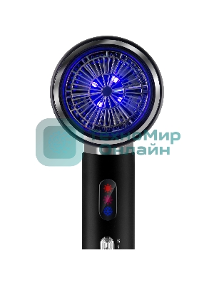 Фен LEONORD LE-1226 черный, 2000 Вт, ионизация