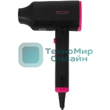 Фен ECON ECO-BH204D черный/розовый, 2000 Вт