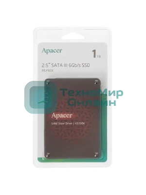 Накопитель SSD Apacer AS350X, 1Tb, 2.5
