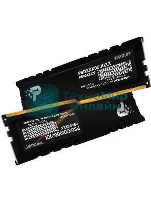 Оперативная память Patriot Signature Premium, DDR5, 16GB (2x8 GB), 4800 MHz, CL40, DIMM, радиатор, черный