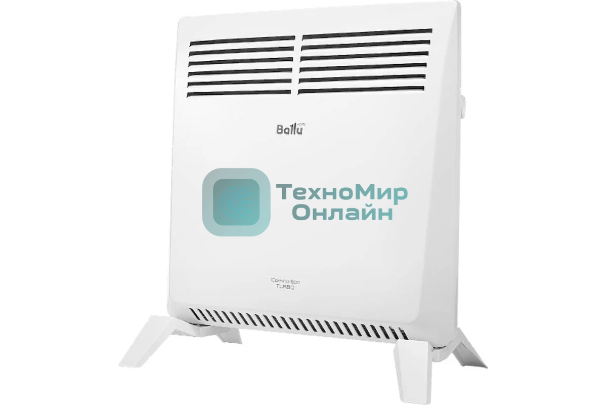 Конвектор электрический Ballu Camino Eco Turbo BEC/EMT-1000 белый, 1000 Вт, 15 м2, термостат