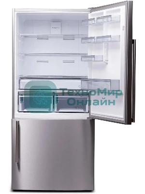 Холодильник Sharp SJ653GHXI52R серебристый двухкамерный 400/164 л морозилка снизу, No Frost