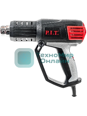 Технический фен P.I.T. PHG2001-C темп.350/550С черный