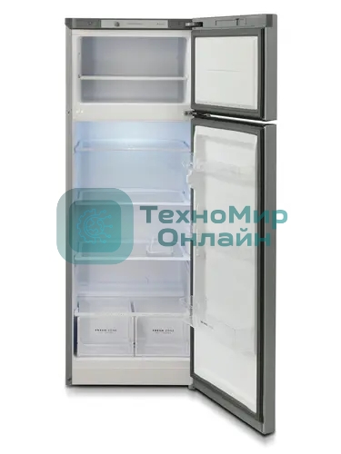 Холодильник Бирюса Б-M6035 металлик двухкамерный 240/60л морозилка сверху