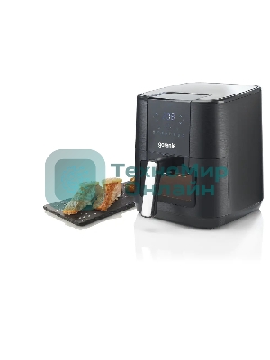 Аэрогриль Gorenje AF1350DWB черный, 1350 Вт, 5.4 л, сенсор, 8 программ