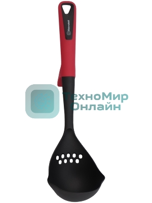 Половник для первых блюд Rondell Craft RD-1872 черный/красный упак.:картонная подложка