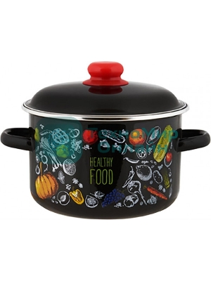 Кастрюля Appetite 1RD181М Healthy food эмалированная сталь 3 л