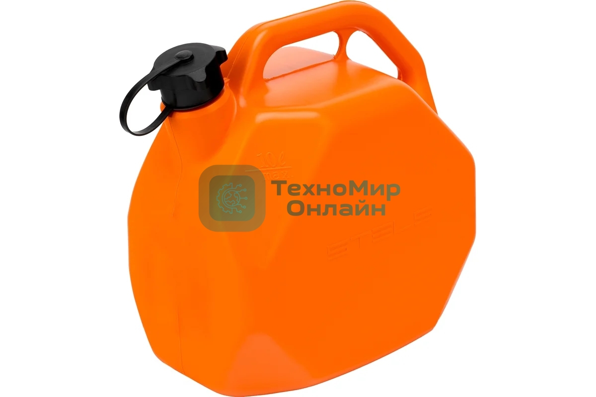 Канистра для ГСМ Stels пластиковая, со скошенными углами, 10 литров