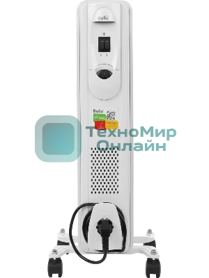 Обогреватель масляный Ballu Comfort BOH/CM-05WDN 1000 (5 секций) белый, 1000 Вт, 15 м2, термостат