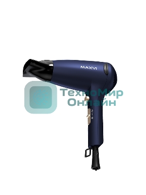 Фен Maxvi HD2001 синий, 2000 Вт