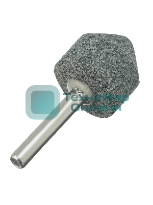 Шарошка абразивная Denzel конус, для дрели, 25 x 25 мм, хвостовик d6 мм, 63С