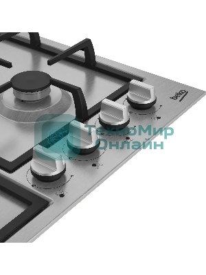 Встраиваемая газовая варочная поверхность Beko HIYG 64225 SXO нержавеющая сталь