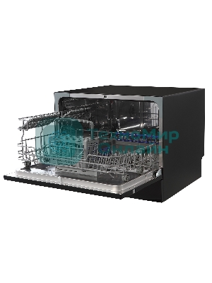 Посудомоечная машина Бирюса DWC-506/7 B, черный, 55см, 6 компл., 49 дБ, класс A+