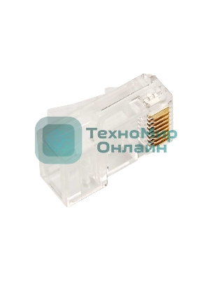 Коннектор Lanmaster TWT-PL45-8P8C/JR100, UTP кат.5E RJ45 прозрачный (упак.:100шт)