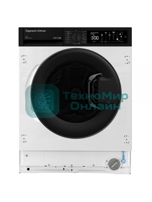 Встраиваемая стиральная машина Zigmund & Shtain BWM 05 белый, загрузка фронтальная 8 кг, 1400 об/мин, класс: A+++