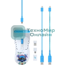 Мышь беспроводная A4Tech Bloody R73 Ultra Duo белый/рисунок оптическая 20000dpi беспров. USB/USB-C 7but (R73 ULTRA DUO NYX MIRAGE)