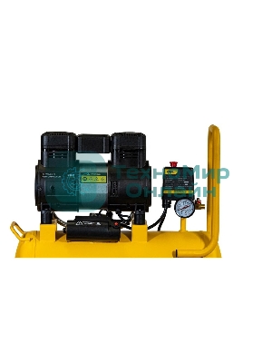 Компрессор воздушный безмаслянный Deli DL-WKY25-E1 (мощность 1,2кВт, 25л, 80л/мин, 7атм, 2800об/мин)