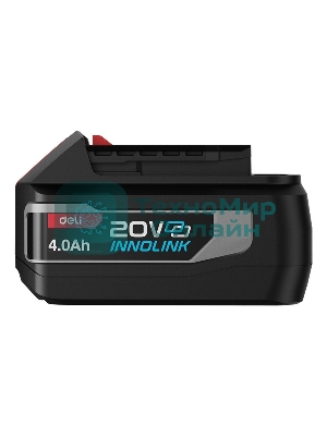 Аккумулятор Deli DE-DC20A4 (4А*ч, 20В, Li-ion)