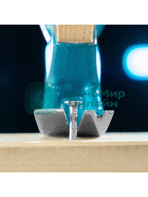 Молоток-гвоздодер Gross AMERICAN HICKORY 450 г, угол 45, магнит, обрезиненная рукоятка