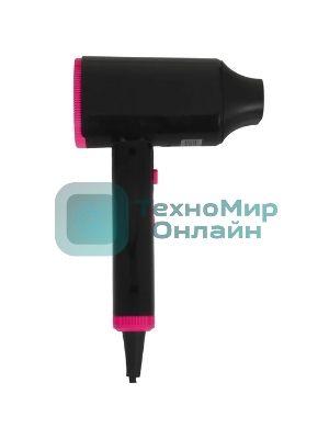 Фен ECON ECO-BH204D черный/розовый, 2000 Вт