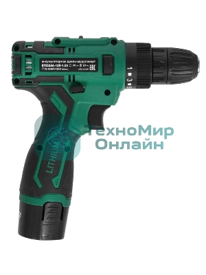 Дрель-шуруповерт Ovk Tools OTCS2AA-12V-1.5A, 12 В, 1,5 Ач, 26 Нм, щеточный