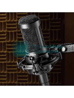 Микрофон проводной Audio-Technica AT2035 черный/черный