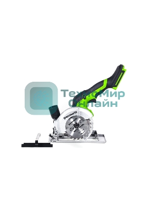 Циркулярная пила аккумуляторная GreenWorks G24MCS 24В, бесщеточная, без АКБ и ЗУ (1501207)