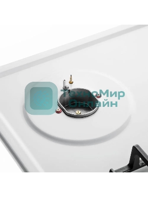 Газовая варочная панель Maunfeld EGHE.64.6CW/G, 4 конфорки, эмалированная сталь, белый