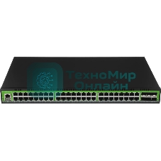 Коммутатор Digma DSP848G-6S+R700, 48×1 Гбит/с + 6×10 Гбит/с SFP+, управляемый