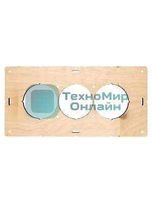 Шаблон для подрозетников EKF Expert sh-d68-3 c 3 отверстиями d 68 мм