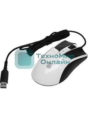 Мышь проводная A4Tech Bloody W90 Max белый/черный, 10000 dpi, USB, кнопки - 10