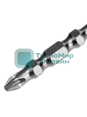 Бита двухстор. Gross PZ2-PZ1х45 мм, сталь S2, 10 шт.