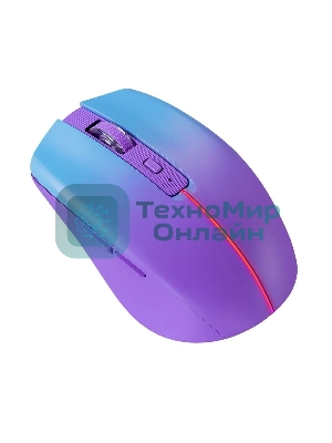 Мышь беспроводная Defender Mystery MM-301 фиолетовый, 1600 dpi, радиоканал, Bluetooth, USB, кнопки - 6