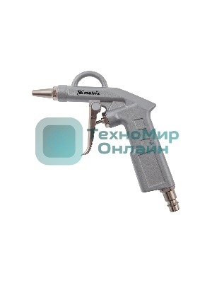 Пистолет продувочный Matrix с удлиненным соплом, пневматический, 135 мм