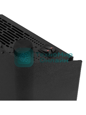 Конвектор электрический Denzel XCE-1000B черный, 1000 Вт, 15 м2, термостат