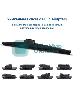 Щетка стеклоочистителя GOODYEAR GY005316 Winter Premium 16''/40 см, 9 переходников