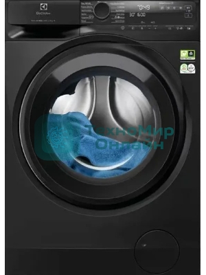 Стиральная машина Electrolux EW8FG5602CDE черная, загрузка фронтальная 11кг, 1600 об/мин., класс: A