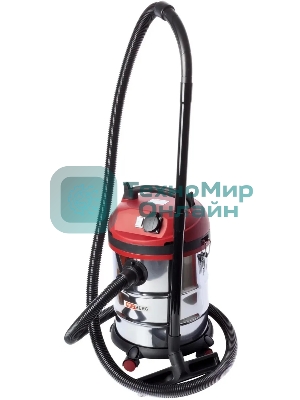 Строительный пылесос RedVerg RD-VC1200S-25S 1200Вт (уборка: сухая/сбор воды) черный