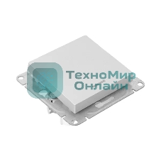 Механизм выключателя EKF UP1-SWA-14 одноклавишный, с подсветкой, алюминий Эпика