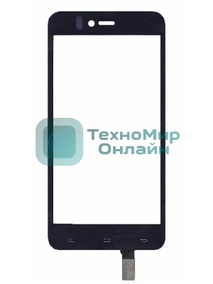 Сенсорное стекло (тачскрин) для Fly IQ YZ-CTP467(GN C620)-FPC, черное