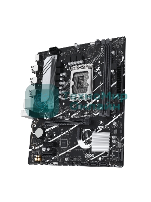 Материнская плата ASUS PRIME B760M-R D4, LGA 1700, Intel B760, 2xDDR4, 4xSATA, 2xM.2, 1xPCIe 4.0 x16, 1xPCIe x1, 1xHDMI, 1x 2.5Gb LAN, 4xUSB-A 2.0, 4xUSB-A 3.2 Gen 1, 3x3.5 мм, 7.1, mATX