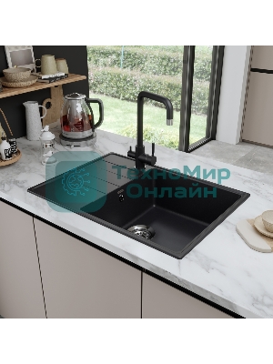 Кухонная мойка Maunfeld Lacrima 700 MFQS-700B черный