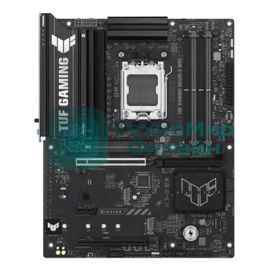 Материнская плата ASUS TUF GAMING B650-E WIFI, AM5, AMD B650, 4xDDR5, 4xSATA, 3xM.2, 1xPCIe 4.0 x16, 1xPCIe 4.0 x16, 1xPCIe x1, 1xDP, 1xHDMI, 1x2.5Gb LAN, Wi-Fi 6E, Bluetooth 5.3, 2xUSB-C (1x10Gbps, 1x20Gbps), 3xUSB-A 5Gbps, 2xUSB-A 10Gbps, 3xUSB-A 2.0, 5x3.5 мм, 7.1, ATX