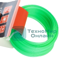 Леска PATRIOT D 2,0 мм L 12 м (звезда, зеленая) 200-12-3, картонный подвес