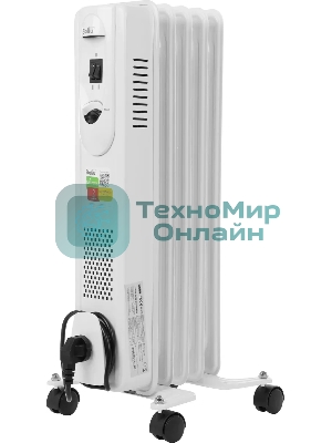 Обогреватель масляный Ballu Comfort BOH/CM-05WDN 1000 (5 секций) белый, 1000 Вт, 15 м2, термостат