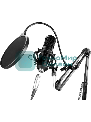 Микрофон проводной Оклик SM-600G 2.5м черный