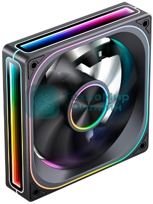 Кулер для корпуса JONSBO ZA-120BR Reverse (120x120x28мм, 4-pin PWM, ARGb, 62.4CFM, 37.3dBA, 2400RPM, черный)