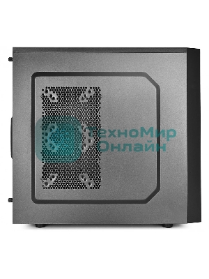 Компьютерный корпус Deepcool TESSERACT BF (one black fan) без БП, черный, ATX